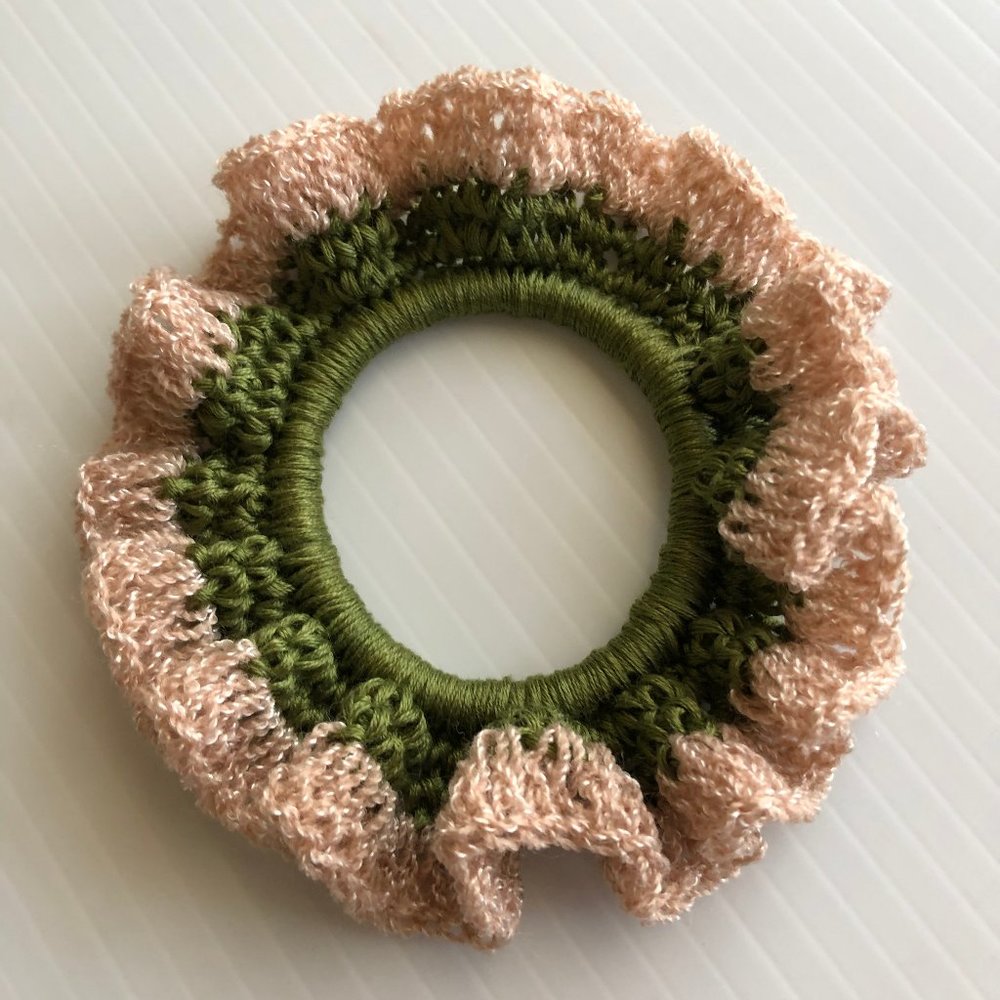 Crochet Hair tie, Bun Holder